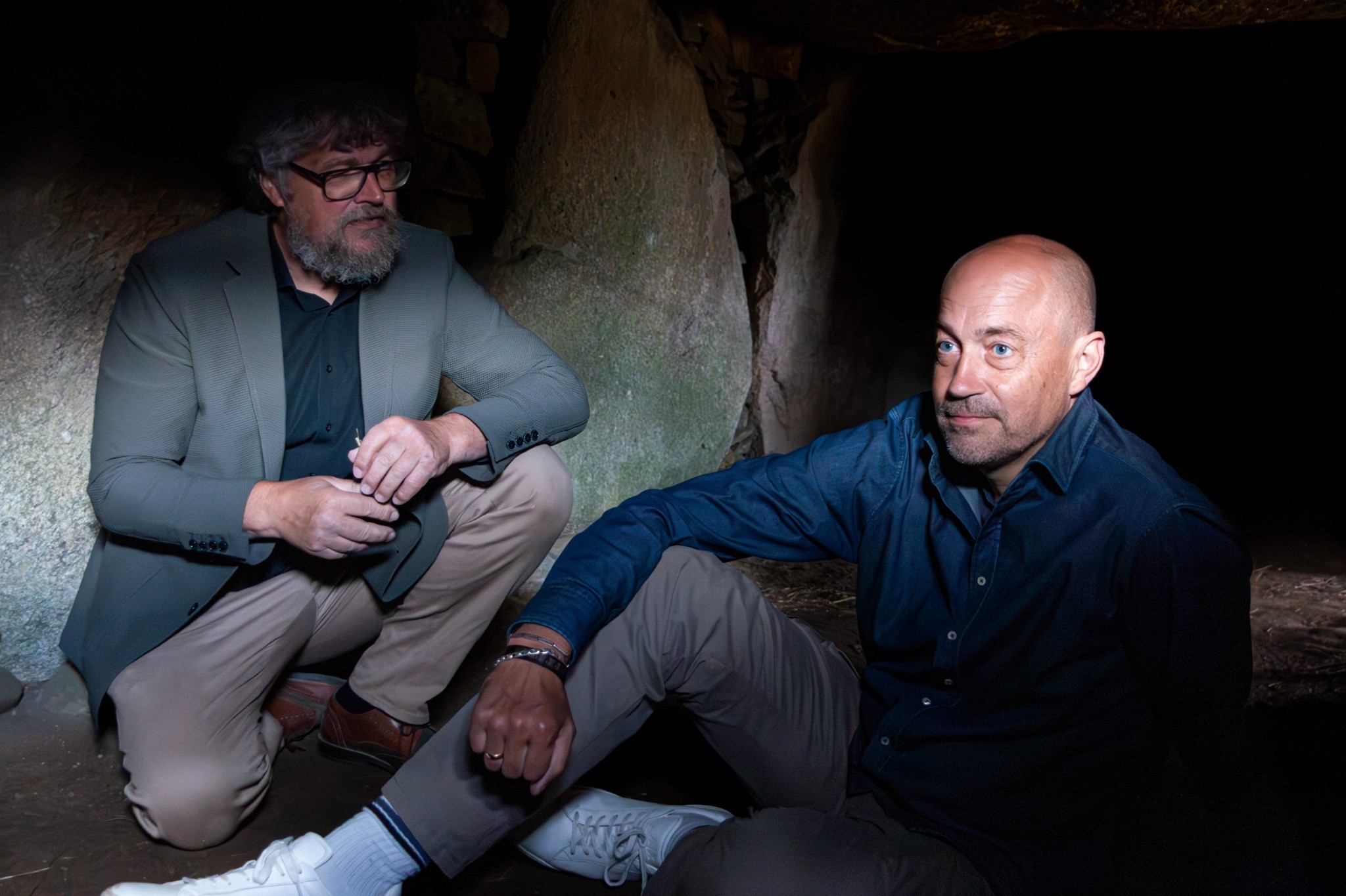 Miljøminister Magnus Heunicke på besøg i jættestuen Glentehøj på Nordlolland. Foto: Palle Nevad Frandsen